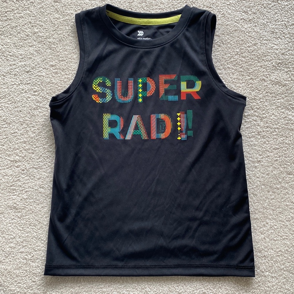 NWOT! “Super Rad” Boys’ Sleeveless Top